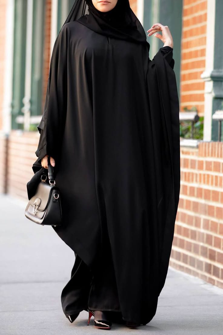 Butterfly Abaya - Black