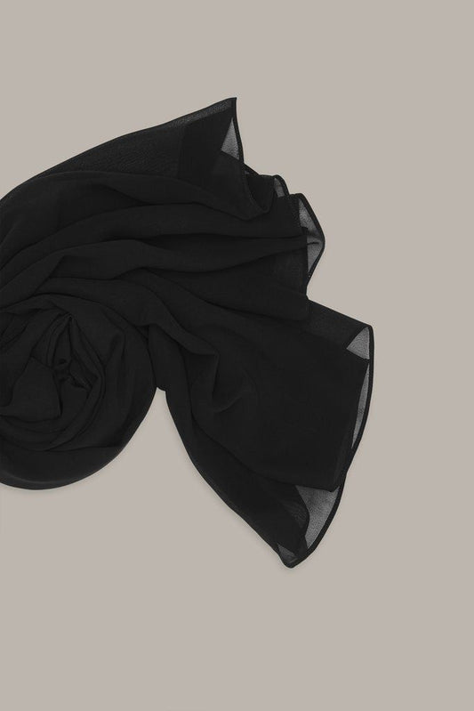 Georgette Hijab - BLACK