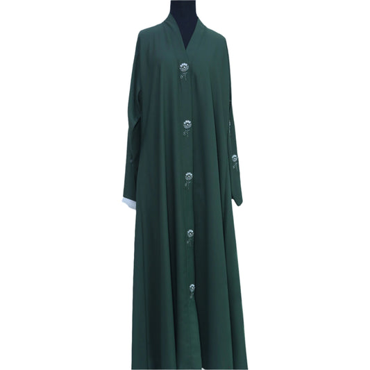 Formal Abaya - ARMY GREEN