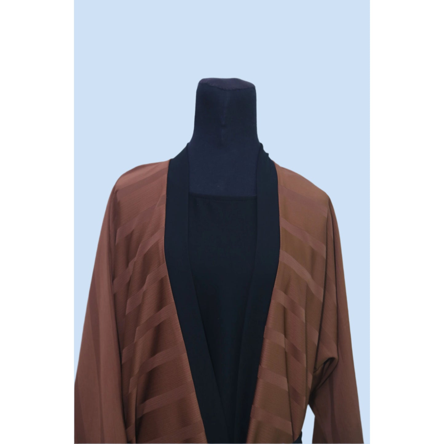 Stylish Abaya - DEEP CAMEL & BLACK