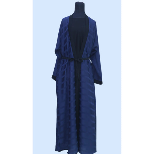 Stylish Abaya - NAVY BLUE & BLACK