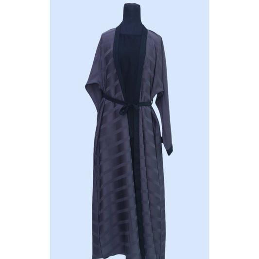 Stylish Abaya - GREY & BLACK