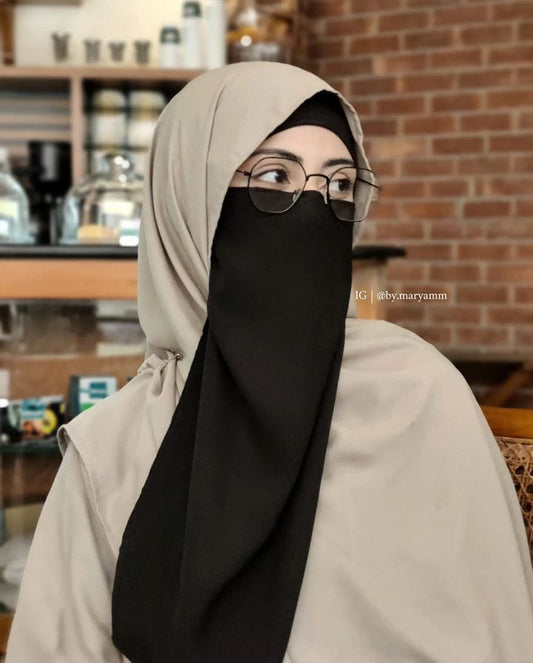 Half Niqab - Imported fabric